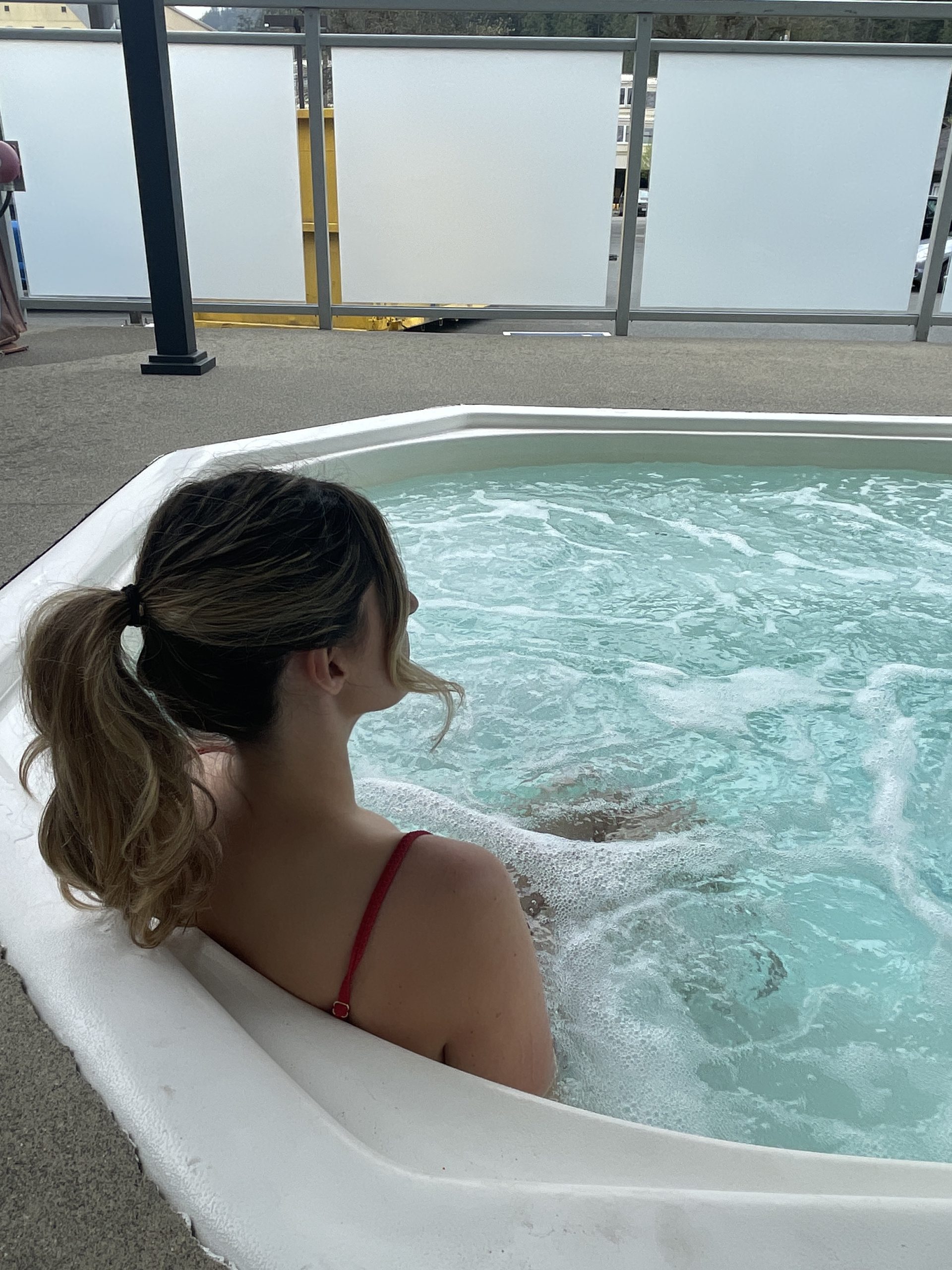 Outdoor Hot Tub with Mountain Views